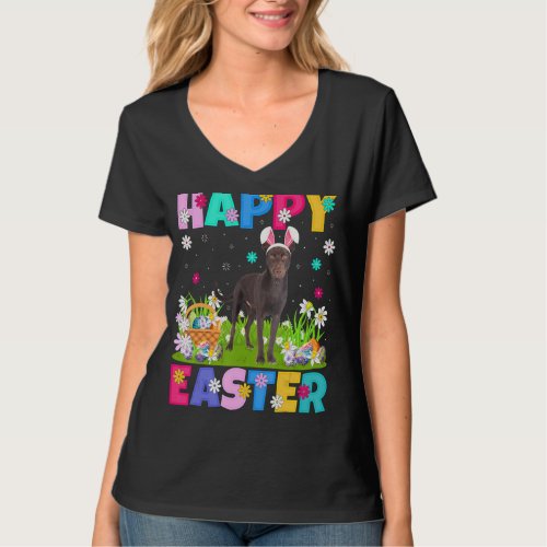 Kelpie Dog   Happy Easter Bunny Kelpie Easter Sund T_Shirt