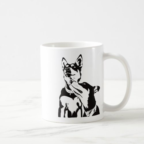 Kelpie Snuggles  Coffee Mug