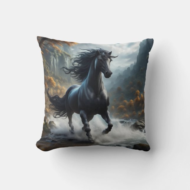 Kelpie Throw Pillow (Front)