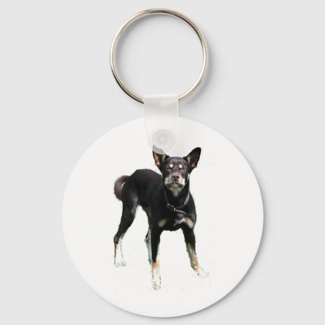Kelpies ... Work! Keychain (Front)