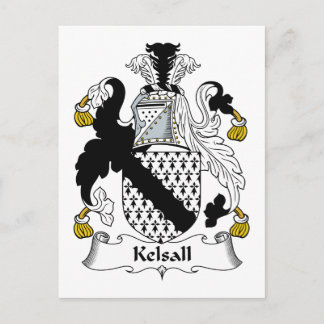 Kelsall Family Crest Postcard