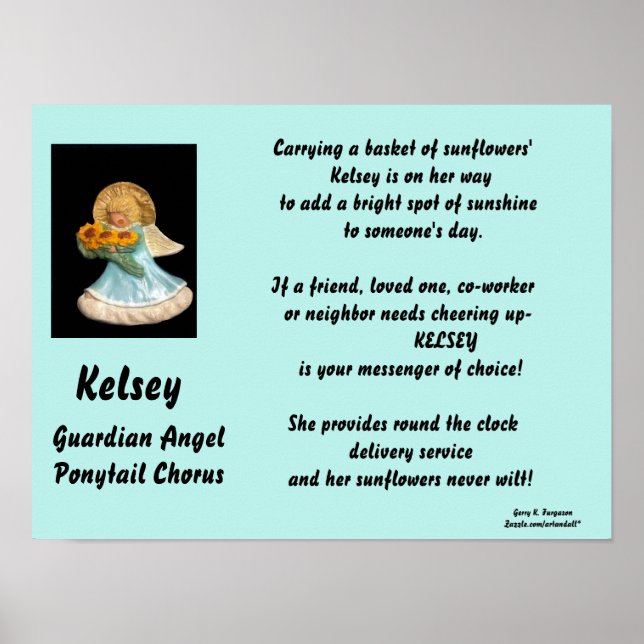 KELSEY-GUARDIAN ANGEL PONYTAIL CHORUS POSTER (Front)