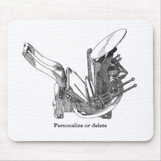 Kelsey OS letterpress printing press mousepad