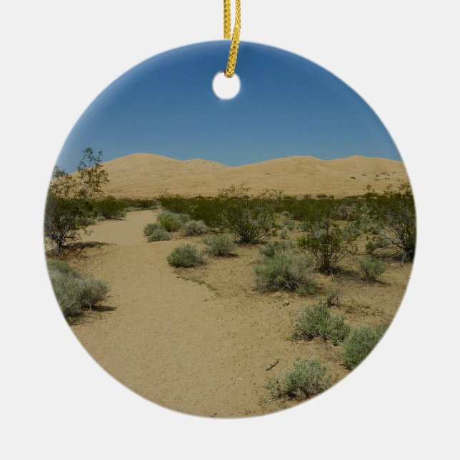 Kelso Dunes at Mojave National Park Ceramic Ornament (Front)