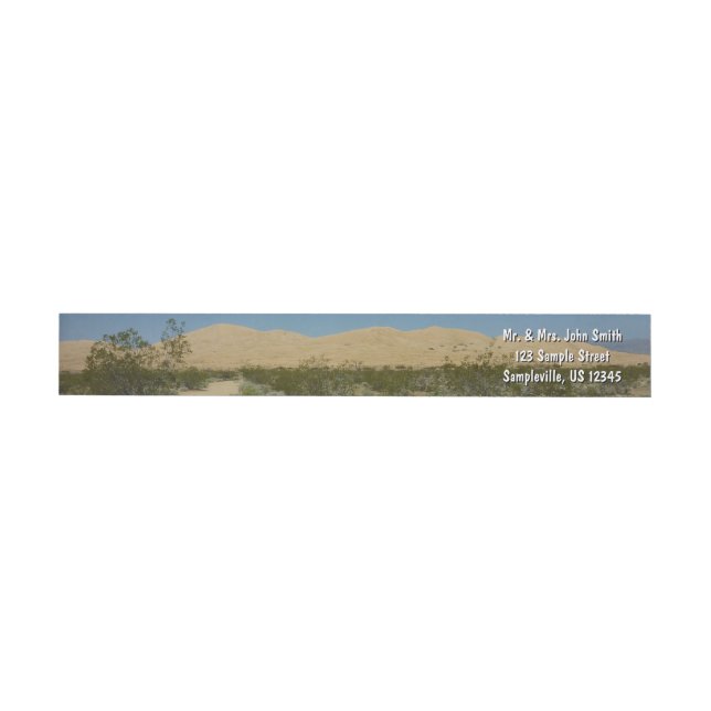 Kelso Dunes at Mojave National Park Wrap Around Label (Individual)