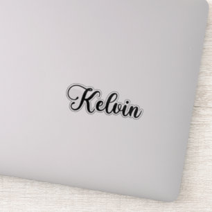 Kelvin Name - Handwritten Calligraphy Sticker