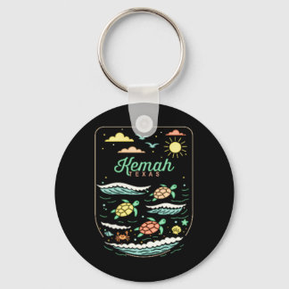 Kemah Tx Cute Beach Vacation Sea Turtle Lover  Keychain