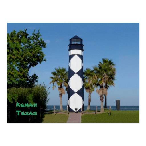 Kemah, TX Lighthouse postcard - customized | Zazzle