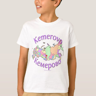 Kemerovo Russia Map T-Shirt