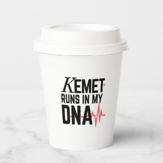Kemet Runs in My DNA | Paper Cups