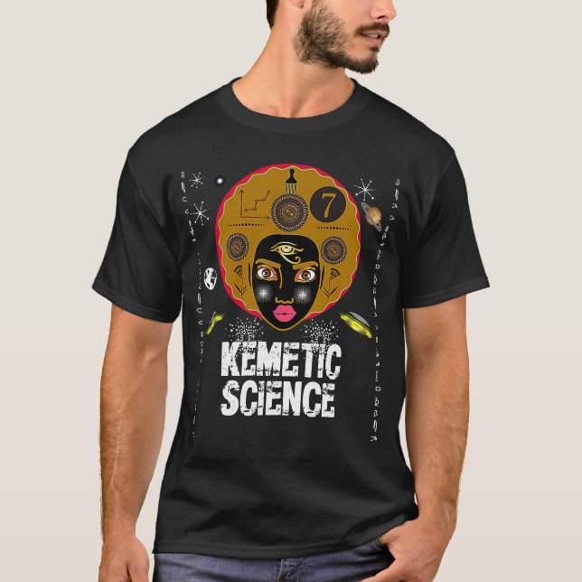 Kemetic Science  True Royalty Pharaoh Pyramids Sph T-Shirt (Front)