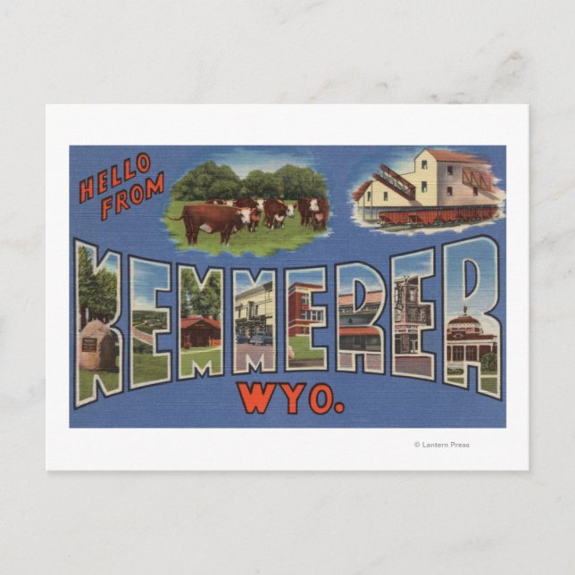 Kemmerer, Wyoming - Large Letter Scenes Postcard (Front)
