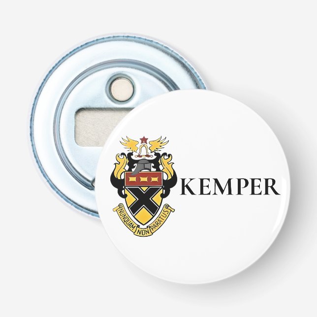 Kemper Military School and College Bottle Opener (Front)