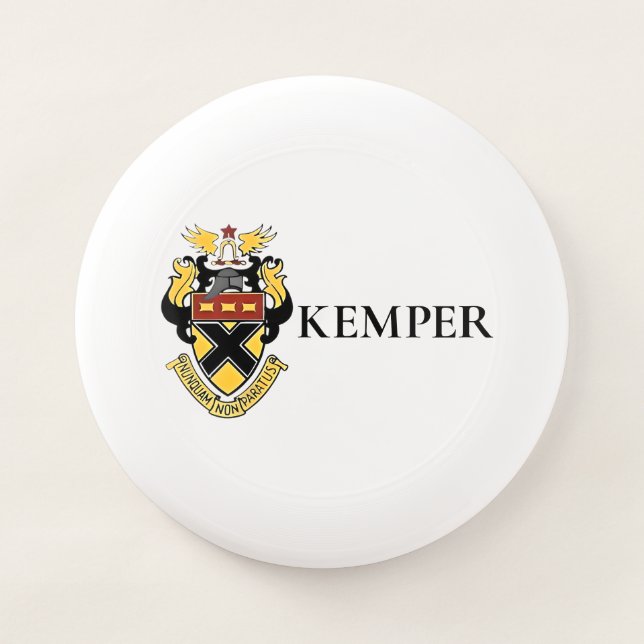 Kemper Military School and College Crest Wham-O Frisbee (Front)
