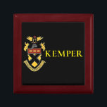 Kemper Military School and College Gift Box<br><div class="desc">Gently show your loyalty to your school with this handsome trinket and jewelry box. Store your class ring in it when you aren't wearing it. Great way to express your fond remembrance for your school, or an excellent gift for an Old Boy. Designed for you by an Old (very) Cadet!...</div>