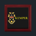 Kemper Military School and College Gift Box<br><div class="desc">Gently show your loyalty to your school with this handsome trinket and jewelry box. Store your class ring in it when you aren't wearing it. Great way to express your fond remembrance for your school, or an excellent gift for an Old Boy. Designed for you by an Old (very) Cadet!...</div>