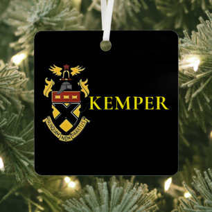 Kemper Military School and College Metal Ornament
