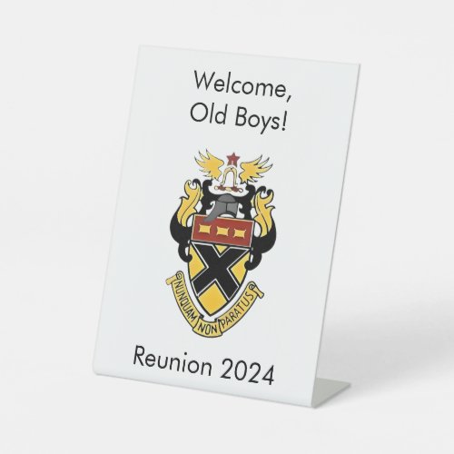 Kemper Military School and College Reunion Pedestal Sign