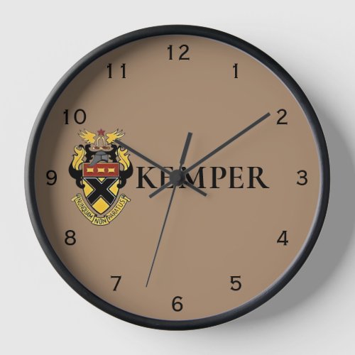 Kemper Military School and College Wall Clock