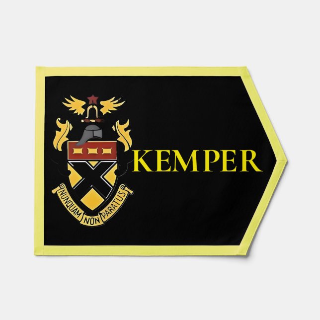 Kemper Military School and College Wall Pennant (Front)