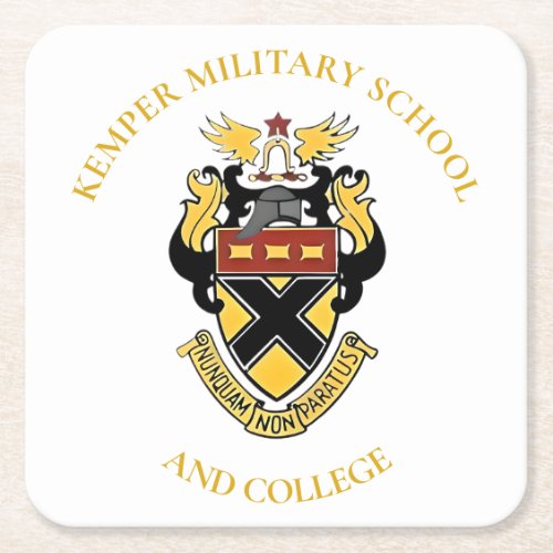Kemper Military School  College Sandstone Coaster