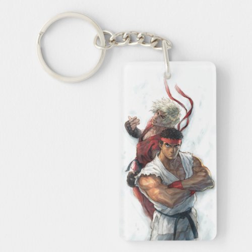 Ken and Ryu 2 Keychain