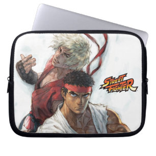 Ken and Ryu Laptop Sleeve