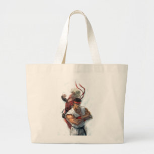 Ken and Ryu Large Tote Bag