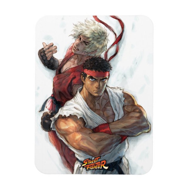Ken and Ryu Magnet (Vertical)