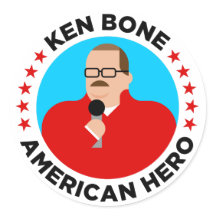 Ken Bone American Hero Stickers (round)