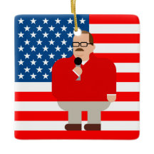 Ken Bone Christmas Ornament: American Flag