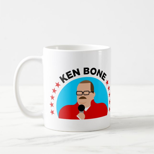 Ken Bone Coffee Mug: "KEN BONE" Mug (Left)