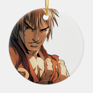 Ken Bust Ceramic Ornament