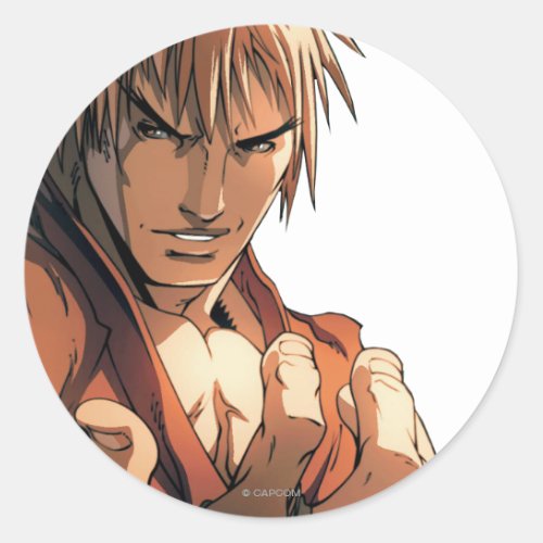 Ken Bust Classic Round Sticker