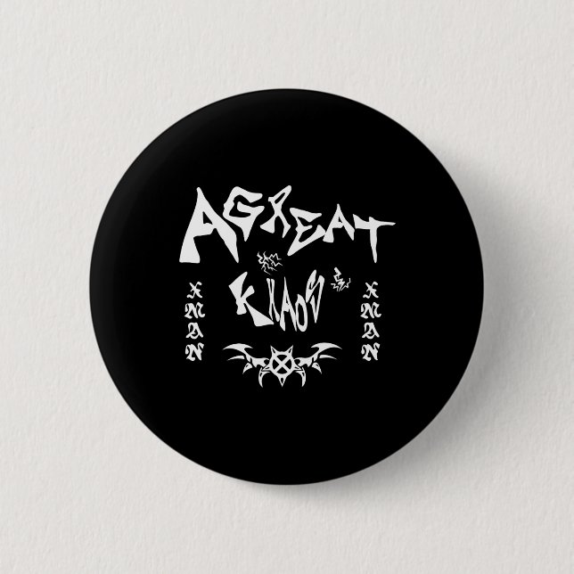 Ken Carson Merch Design Agc  Button (Front)