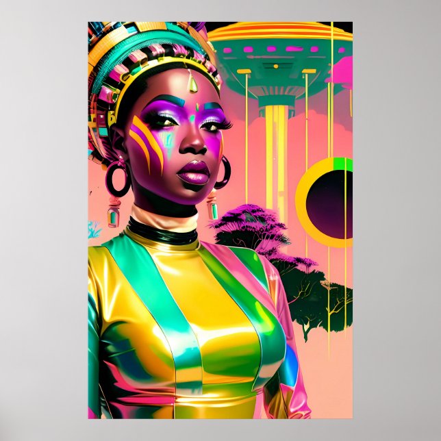 Ken Gage Afrofuturism One Science Fiction Pop Poster (Front)
