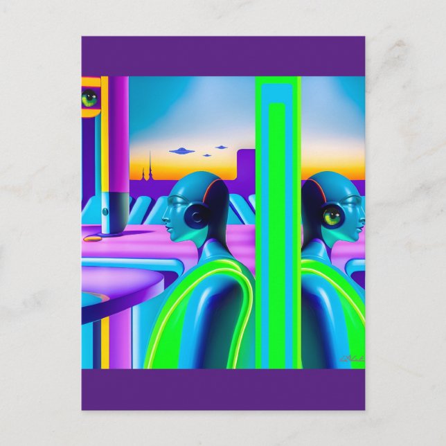 Ken Gage Future Spectrum Sci-Fi Postcard (Front)