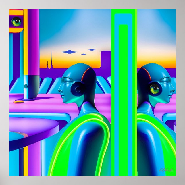 Ken Gage Future Spectrum Sci-Fi Poster (Front)