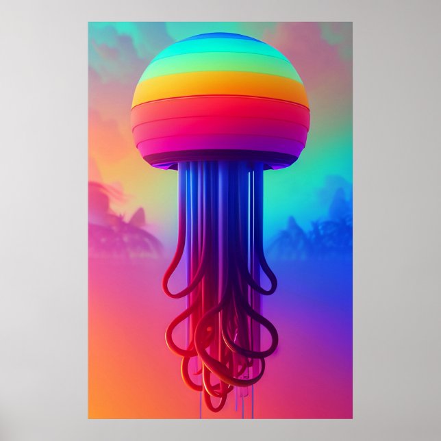 Ken Gage Jellyfish of the Sky Poster (Front)