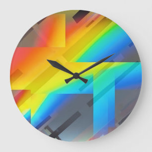 Ken Gage Nothiiing Surrealist Abstract Fine Art Large Clock