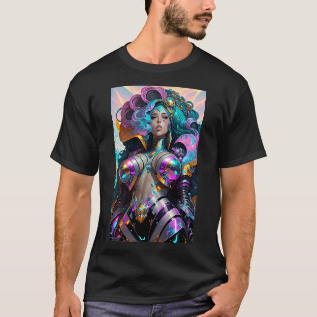 Ken Gage Queen of the Vapor-Rave Fantasy T-Shirt (Front)