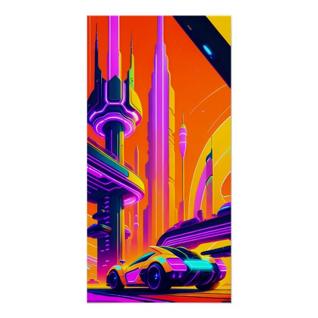 Ken Gage Raceway to the Future Poster (Front)