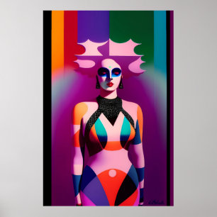 Ken Gage Rainbow's Gravity Pop Surrealism Poster