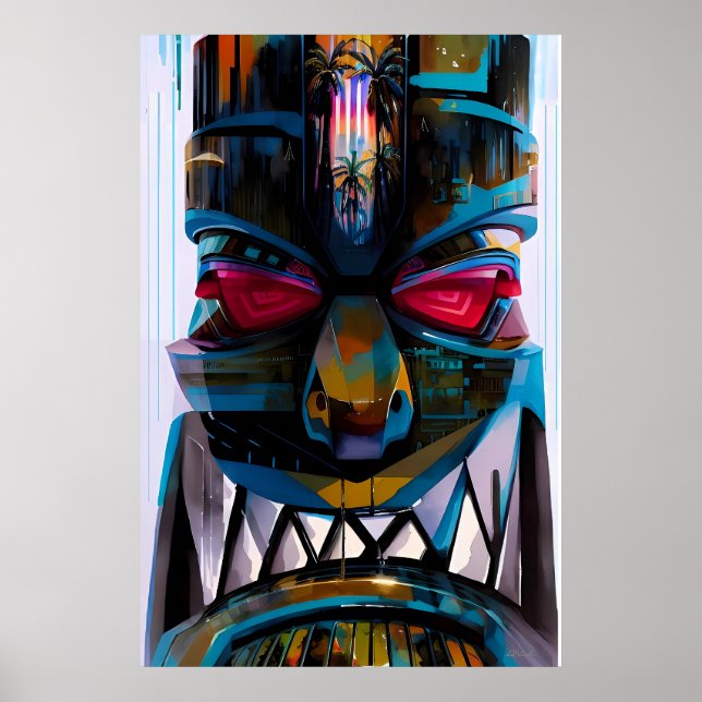 Ken Gage Tiki Magestique Pop Surrealism Poster (Front)