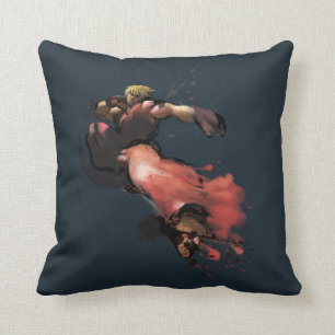 Ken Kick Throw Pillow