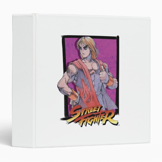 Ken Masters 3 Ring Binder (Front/Spine)