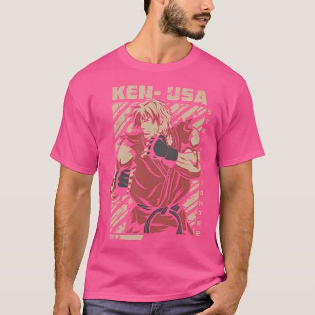 Ken Masters - Street Fighter T-Shirt (Front)