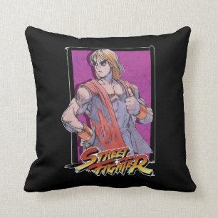 Ken Masters Throw Pillow