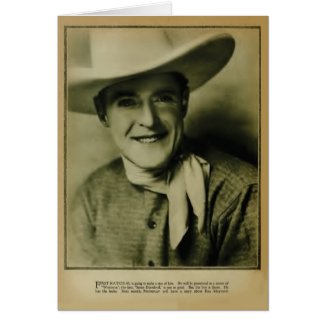 Ken Maynard 1926 vintage portrait card