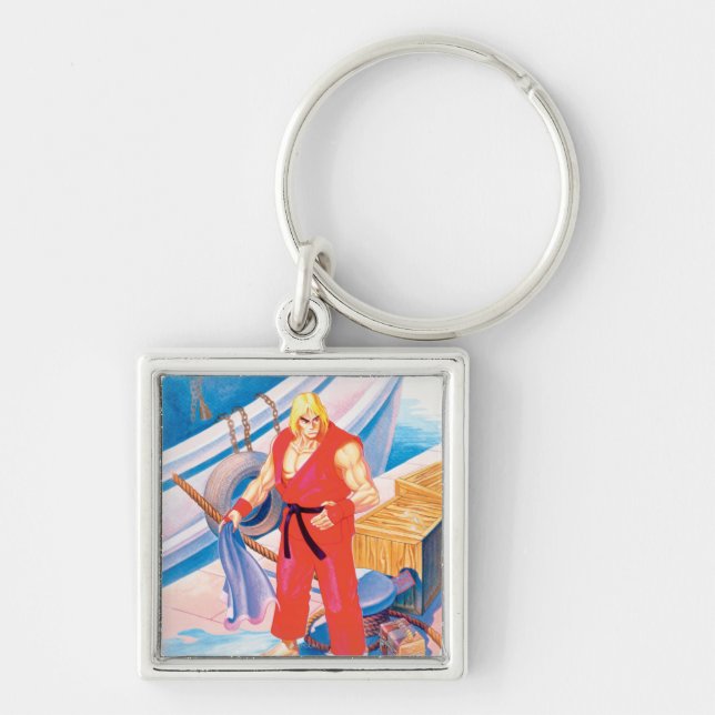 Ken on Dock Keychain (Front)